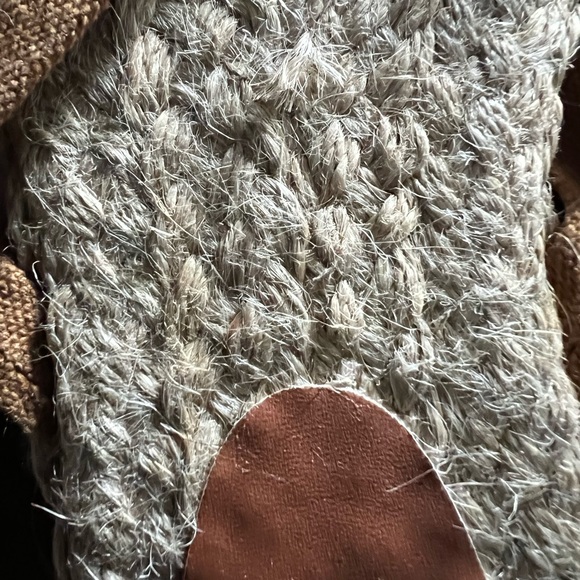 Jute slippers/flip-flops  brown:Tan size 8W. New - Picture 2 of 5